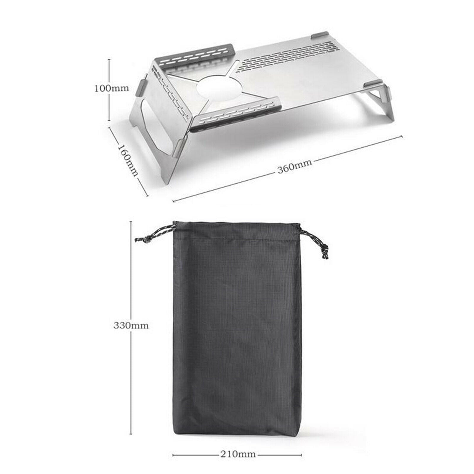 Portable Folding Stove Table Camp Stand Holder Hiking Backpacking Picnic
