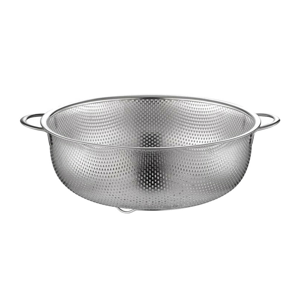 Stainless Wash Rice Colander Sieve Strainer Water Filter Drainer 16.5cm