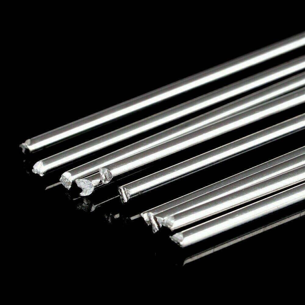10PCS 1.6mm 50cm/1.64ft Solution Welding Flux-Cored Rods Aluminum Wire Brazing@