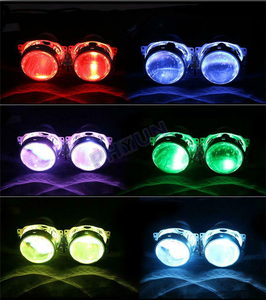 Bluetooth Wireless Control RGB LED Demon Eye Halo Ring for Headlight Projector
