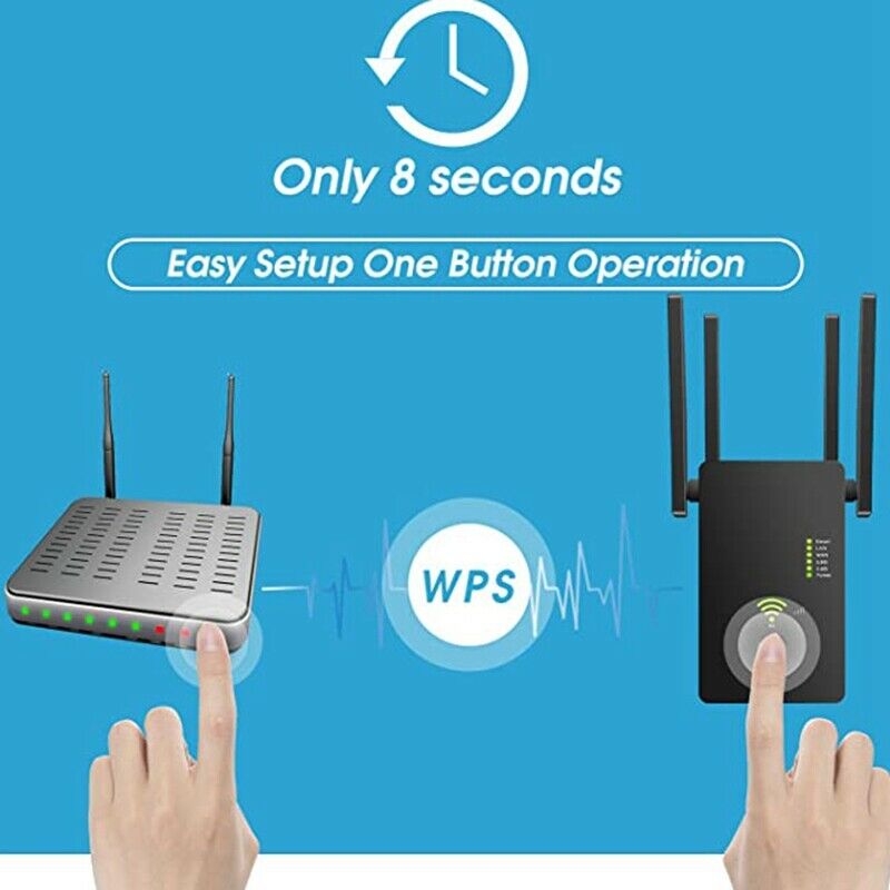 Wireless Repeater AC1200Mbps Wireless Router 2.4G/5G Signal Amplifier for PhonZ3