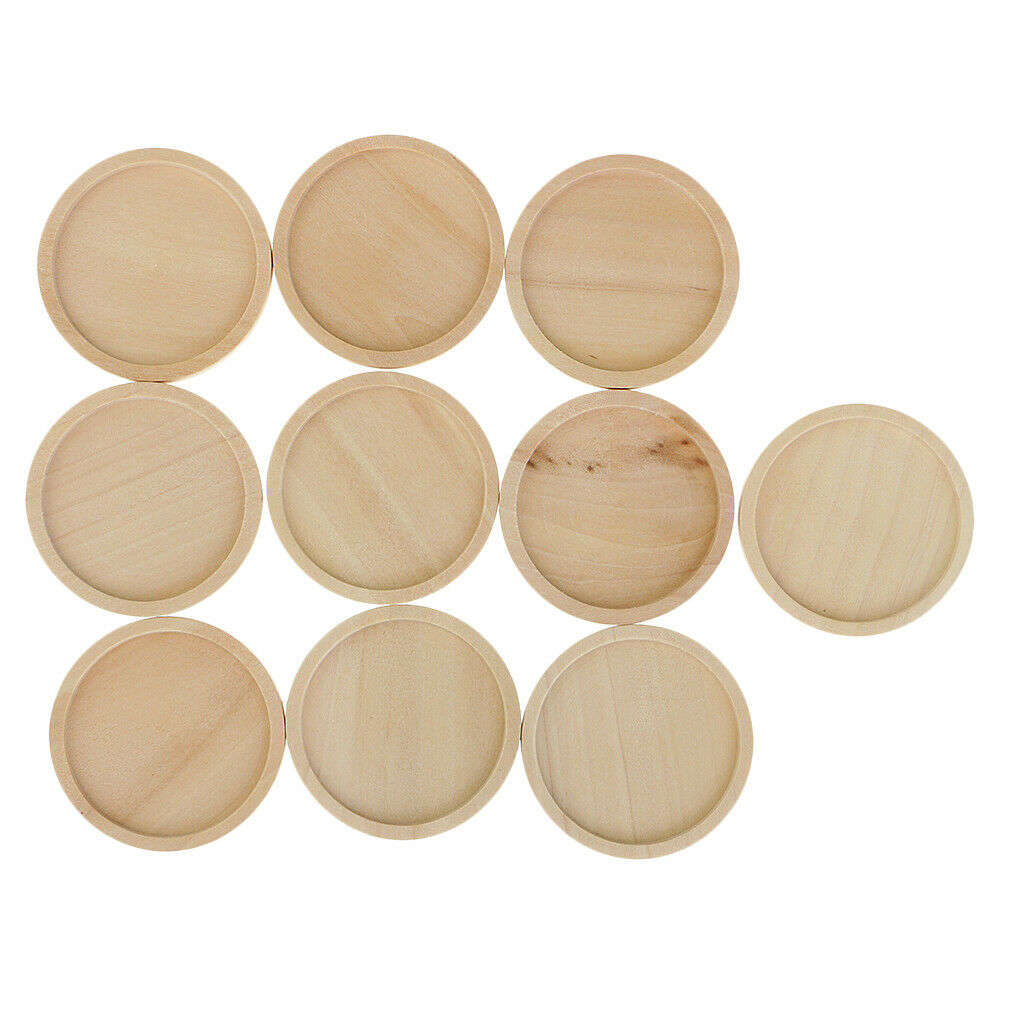 10pcs 30mm wood pendant cabochon charm fixing base