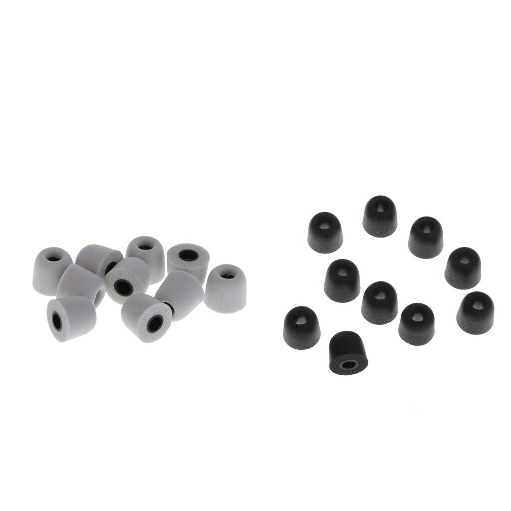 20 Pieces Earbud Memory Foam Eartips Earplug Tips For InEar Headphone 4.5 mm