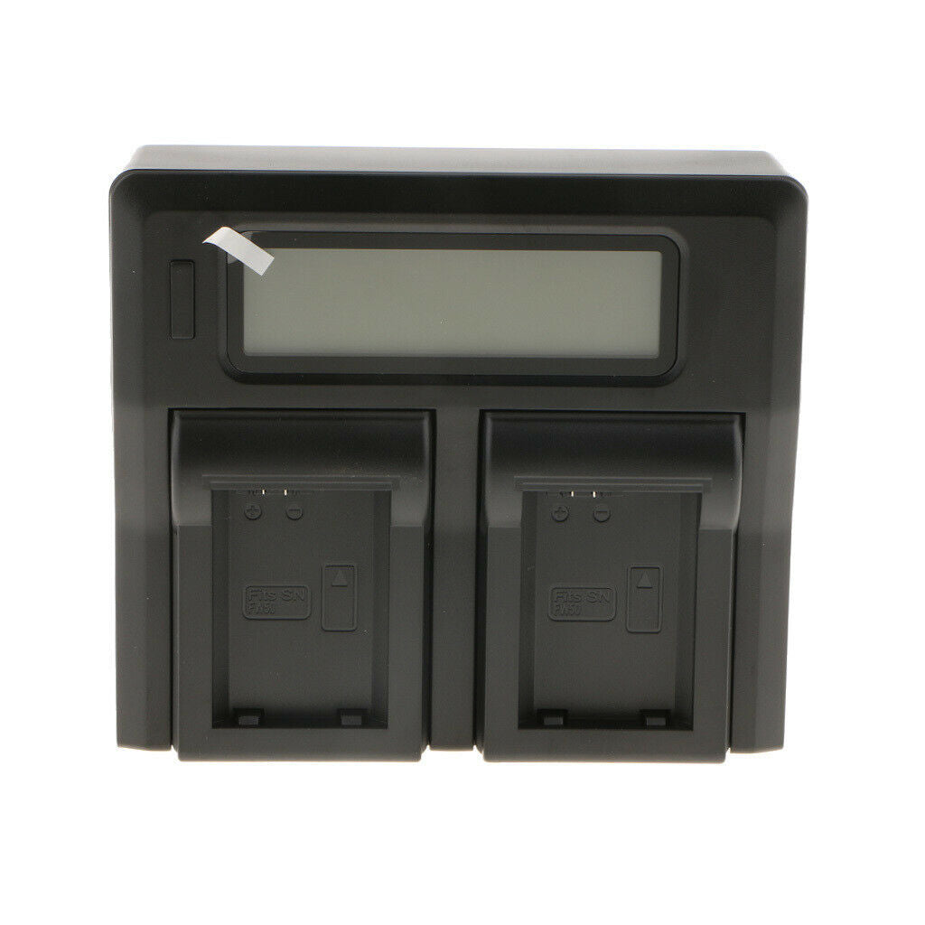 Smart LCD Display Dual Channel  Battery Charger for Sony A7R A5100A6000A6300