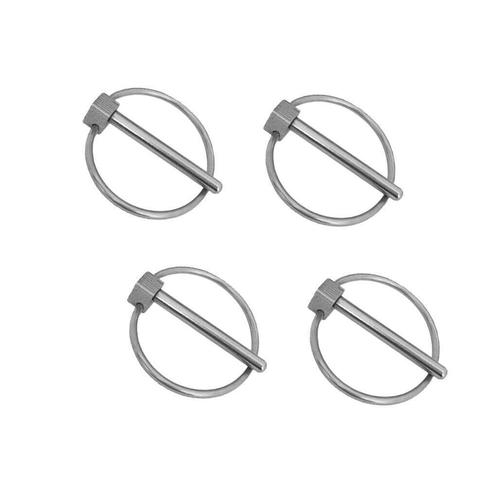 4x stainless steel lynch pins 4.0mm for tractor trailer digger