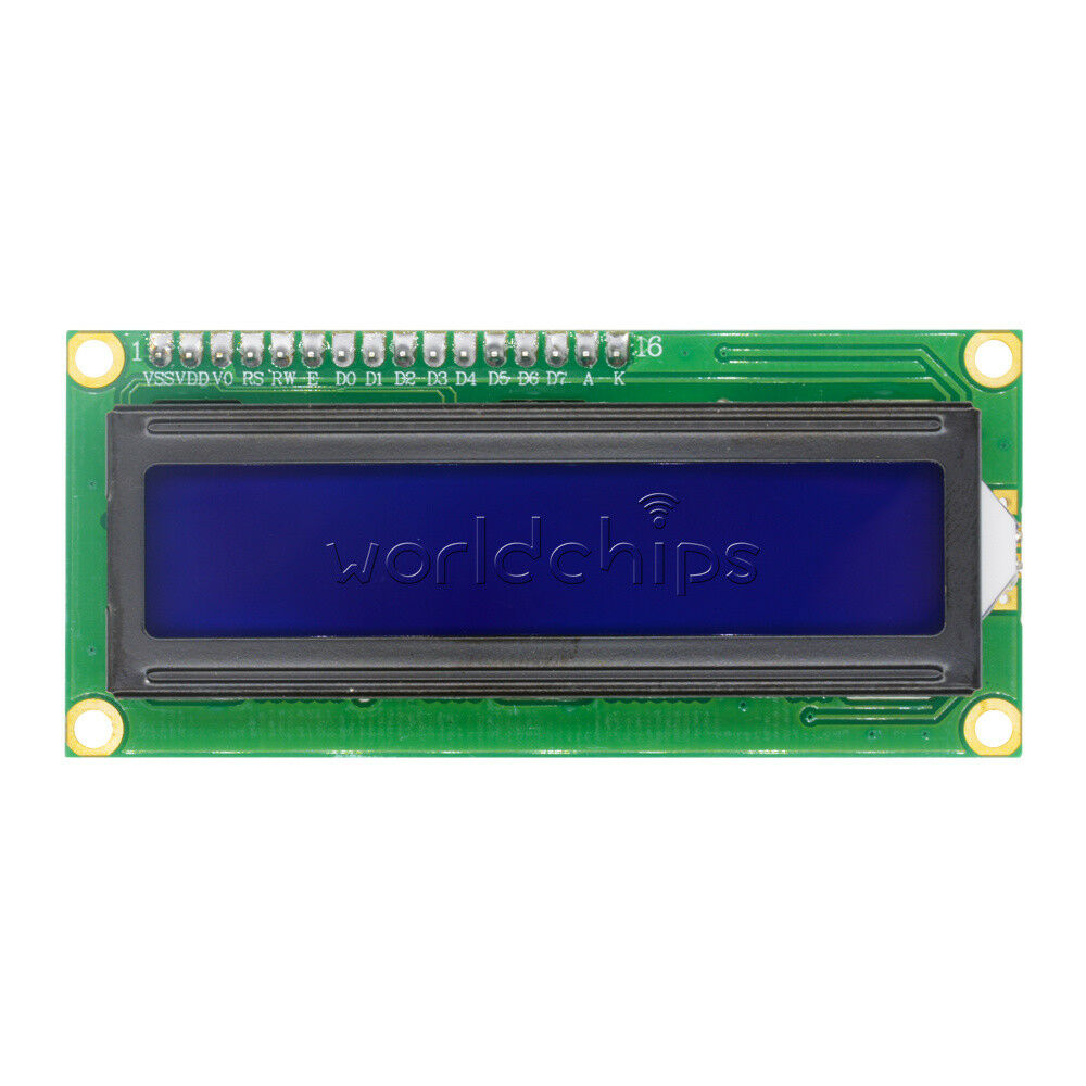 5PCS Blue Display IIC/I2C/TWI/SPâ€‹â€‹I Serial Interface 1602 16X2 LCD Module TOP
