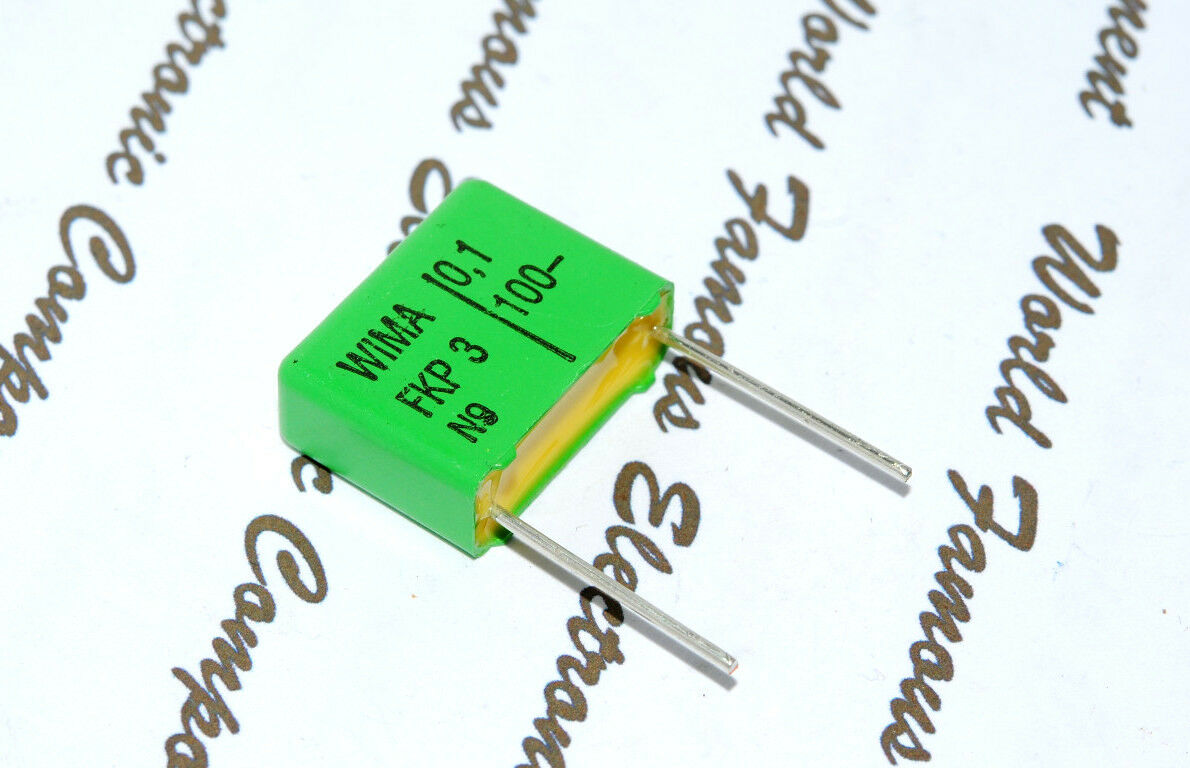 2pcs- WIMA FKP3 0.1uF ( 0,1µF 100nF ) 100V 5% pitch:15mm Polypropylene Capacitor