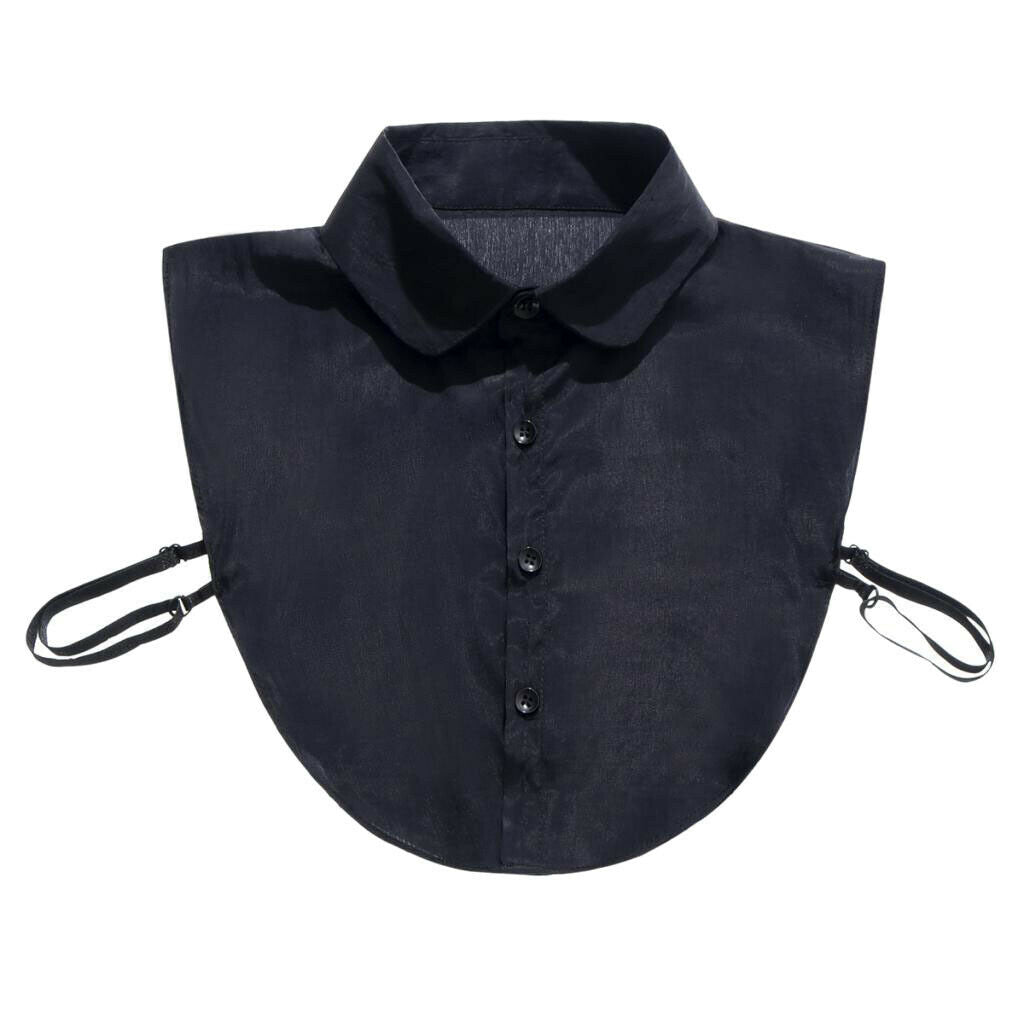 2x Ladies Faux Collar False Lapel Detachable Blouse Collar Tie Dicky Collar