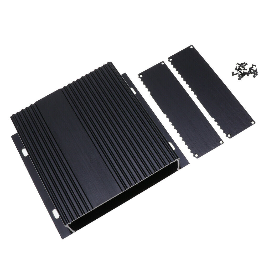 Extruded Aluminum Enclosure PCB Box Case Profile Housing 6.61 x 1.69 x 5.91 inch