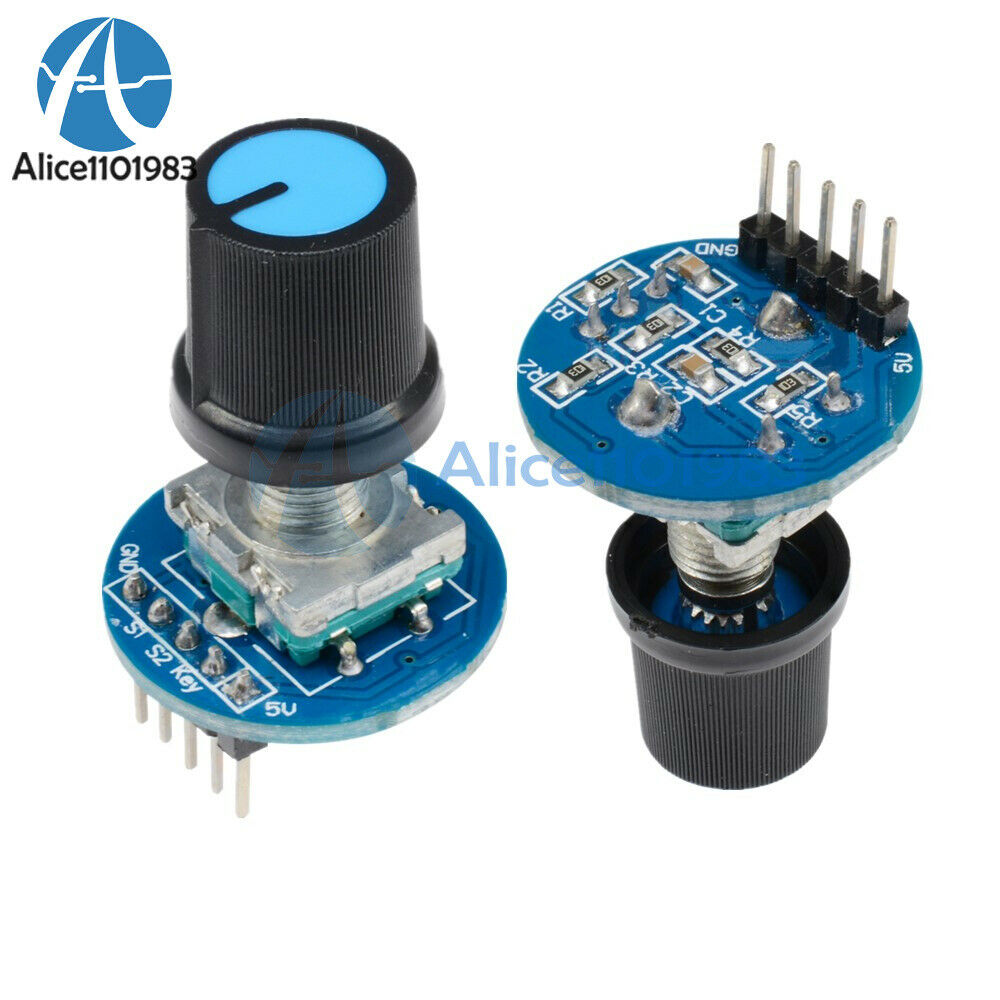 2PCS Rotary Encoder Module Rotating Potentiometer Knob Cap Digital Control 5V