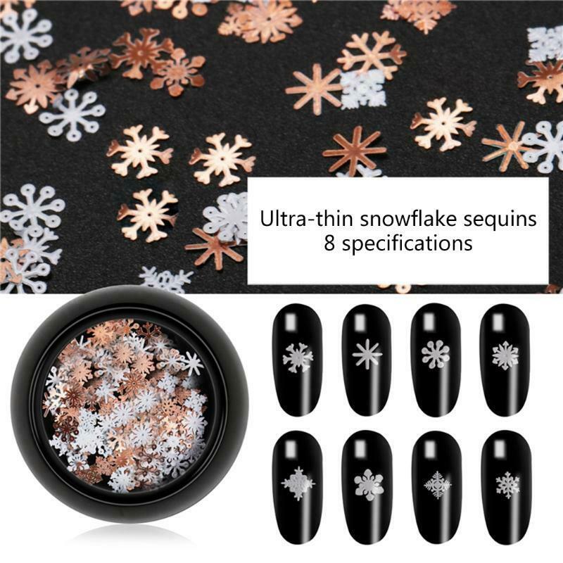 Professional Snowflakes Nail Art Sequin Powder Glitter for DIY Craft Decorations