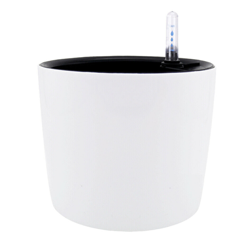 2Pcs 7'' Modern Self Watering Planter Flower Automatic Lazy Flower Planter