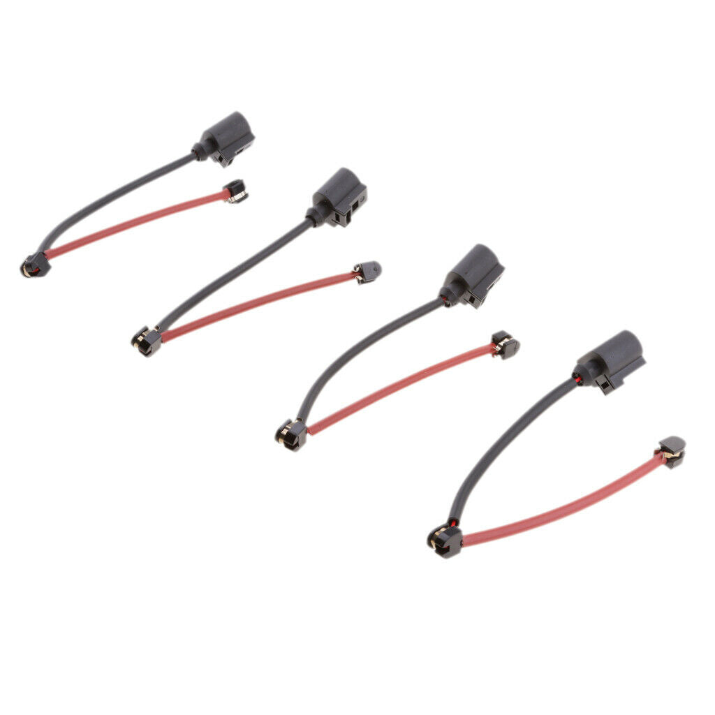 4 Pieces 7L0907637C Brake Pad Wear Sensor Front+Rear Kits For Audi Q7 VW Touareg
