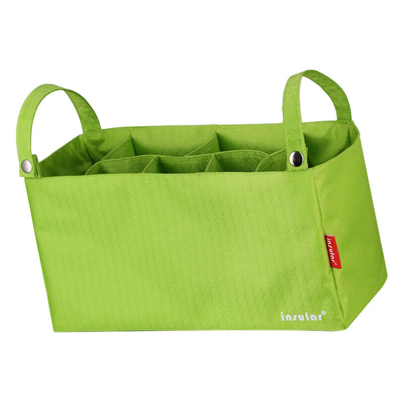 Nappy Diaper Bag Mummy Baby Bag Organizer Container Light Pouch Green
