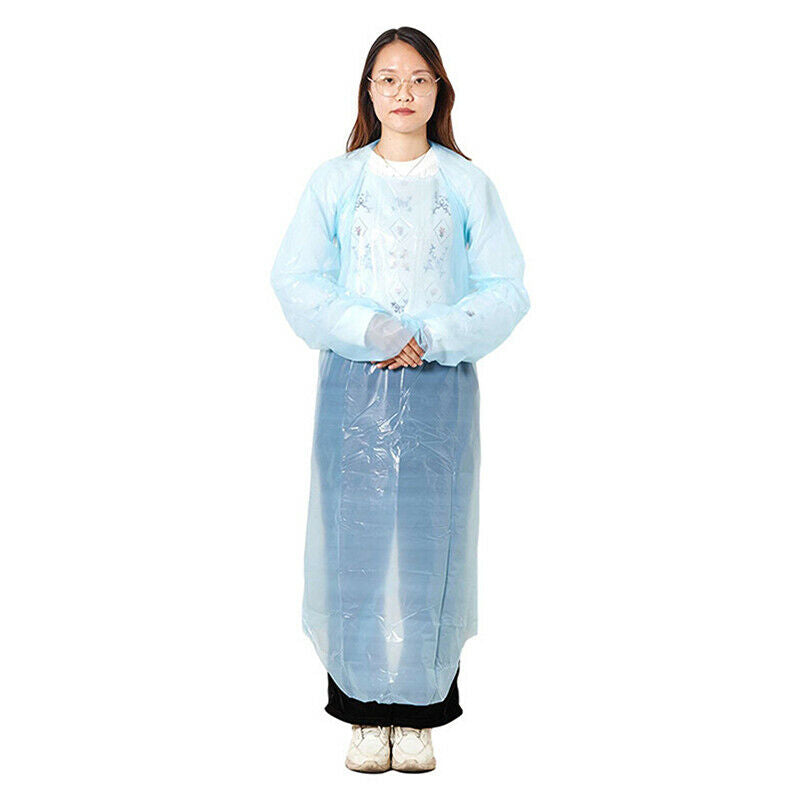 1pcs CPE Apron Gown long sleeve with thumb loop / Waterproof / Medi PKBUAU