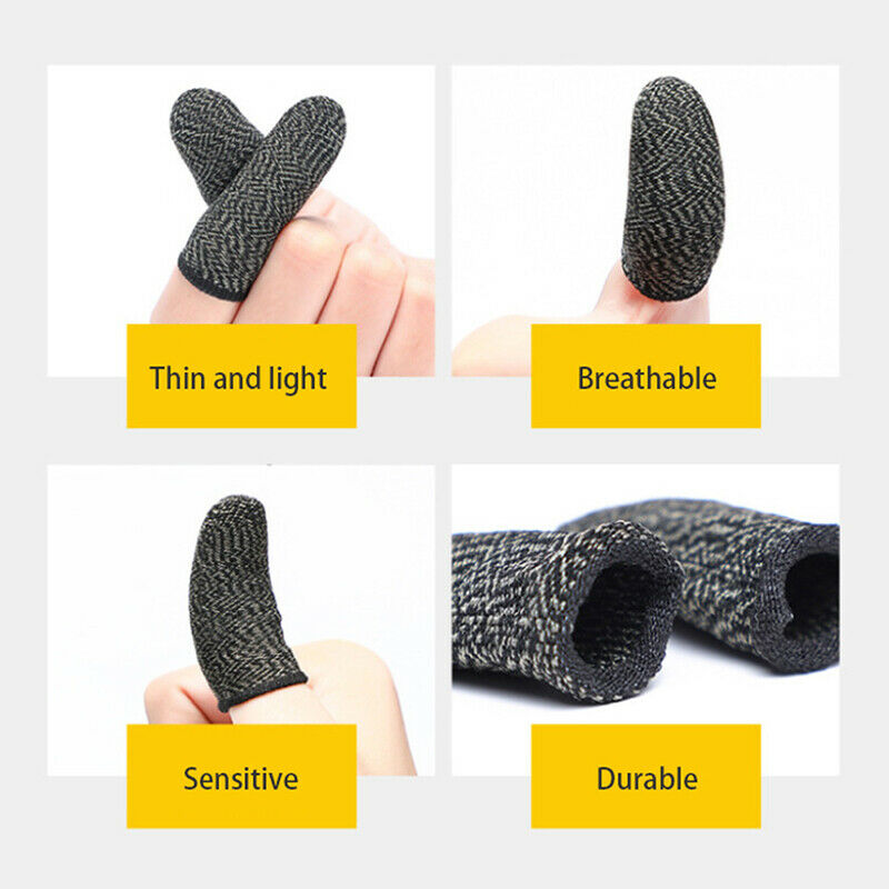 20pcs Ultra Thin Finger Sleeve Anti-Sweat Handheld Game Professional E-Spo JY