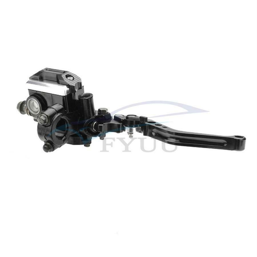 2x 7/8'' Motorcycle Master Cylinder Hydraulic Brake Pump Clutch Levers Reservoir