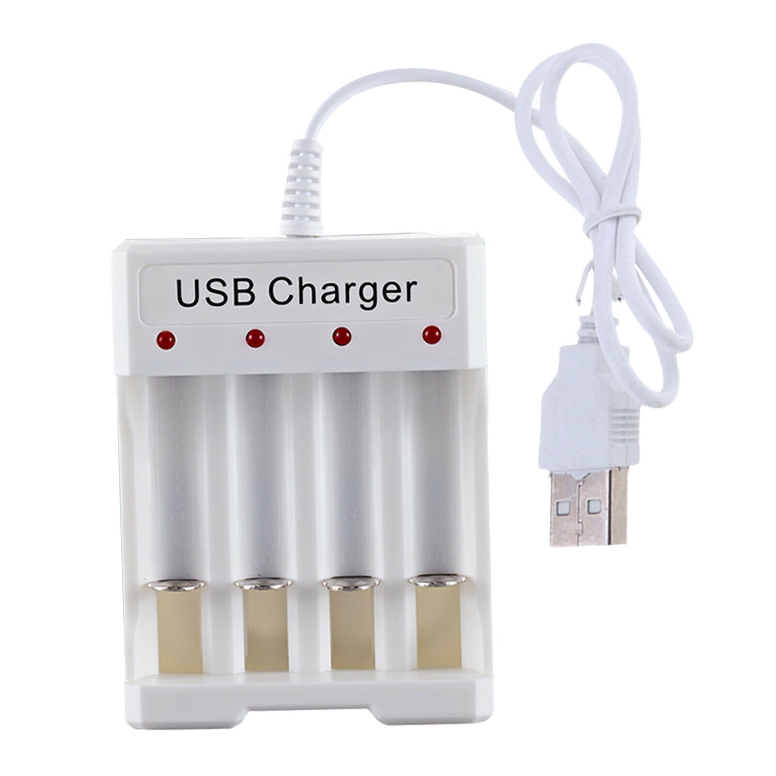 Ni-MH AA&AAA Battery Charger For 4 Slots Rechargeable Batteries
