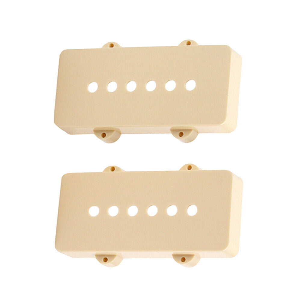 Pack of 2 Soapbar Electric Guitar Single Coil Pickup Covers Lids 52mm(Beige)