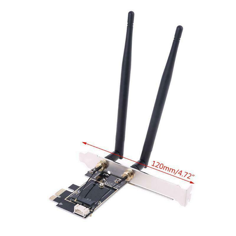 New Wireless Card to pciE-1X to NGFF-Ekey PCIE Laptop Pc WIFI WLAN Card Adapter