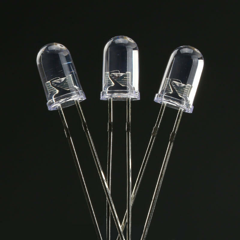 50pcs 5MM red blue double flashing light emitting diode self flashing LED