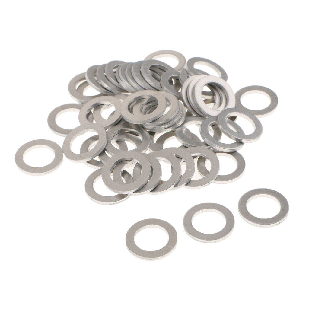 50 Pieces Engine Oil Drain Plug, Crush Washer Gasket 94109-14000 for