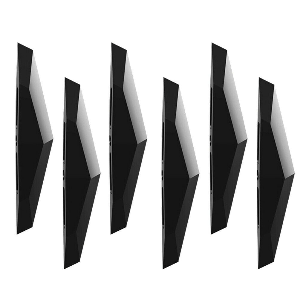 6pcs/Set Car Door Anti Collision Bumper Strips for Car Trucks Stickers Black