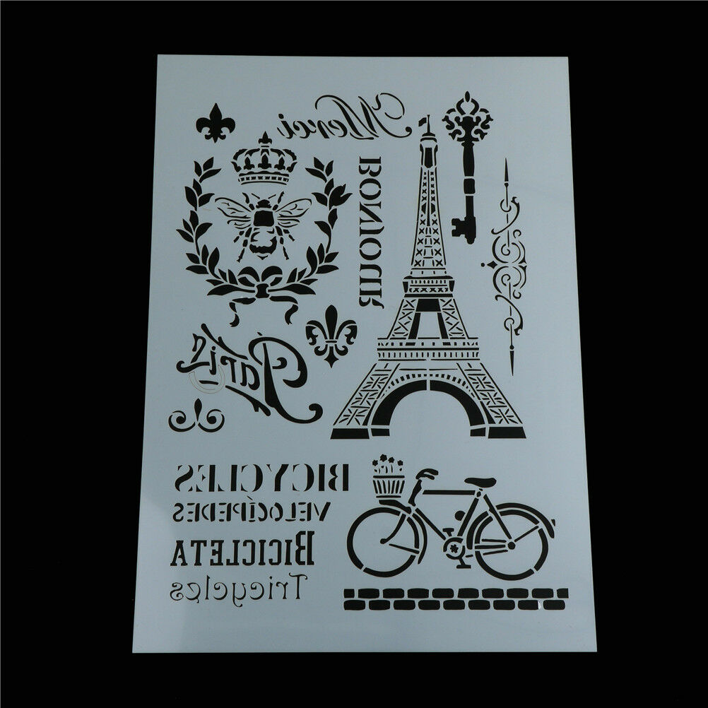 tower bicycle layering stencils for wall painting scrapbooking stamp albu.l8