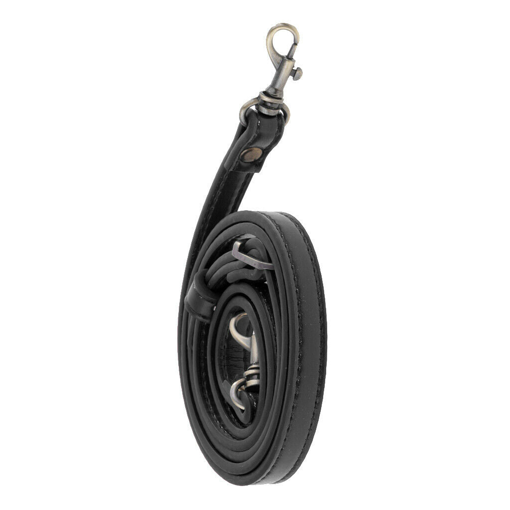 Adjustable Skinny 1cm Leather Handbag Shoulder Bag Straps Replacement Black