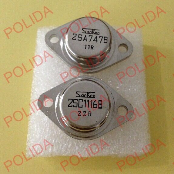 1PAIR OR 2PCS Transistor SANKEN TO-3 2SA747B/2SC1116B A747B/C1116B