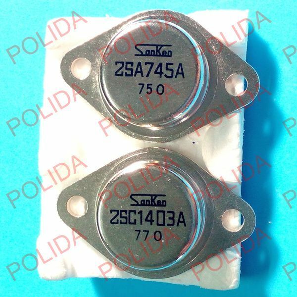 1pairs OR 2PCS  Transistor SANKEN TO-3 2SA745A/2SC1403A A745A/C1403A