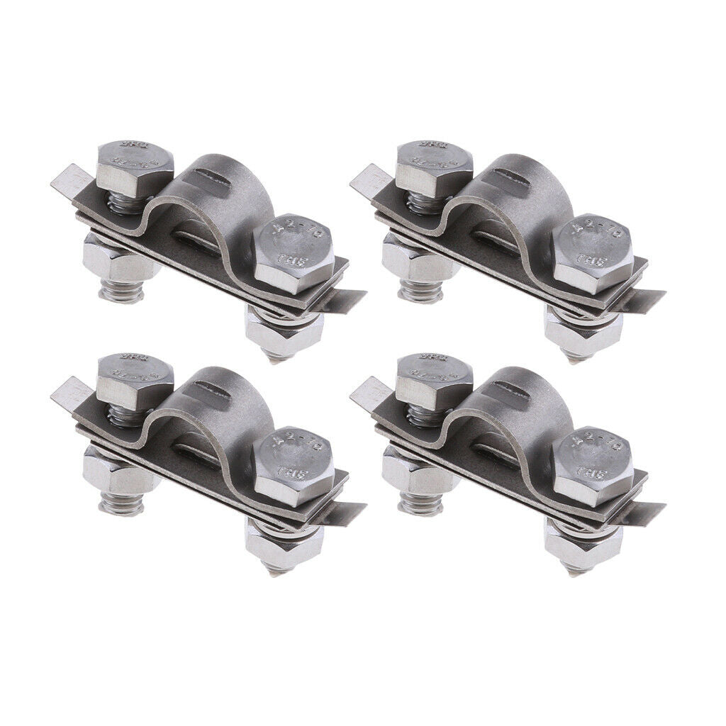 4Pcs New Boat Throttle Cable Clamp Shim Kit Stainless Steel 304 Grade