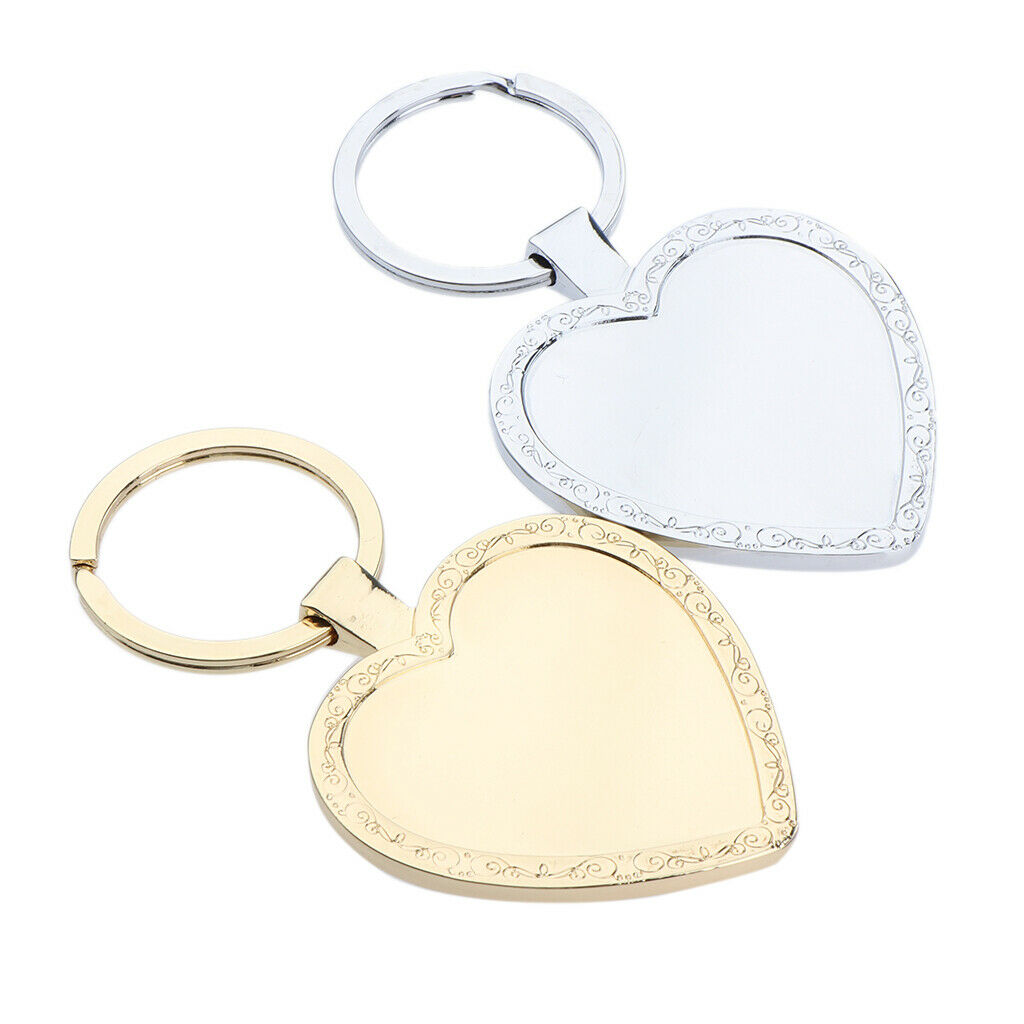 Retro Lover Keychains Metal Pocket Key Rings Bag Charm Pendant DIY Gifts