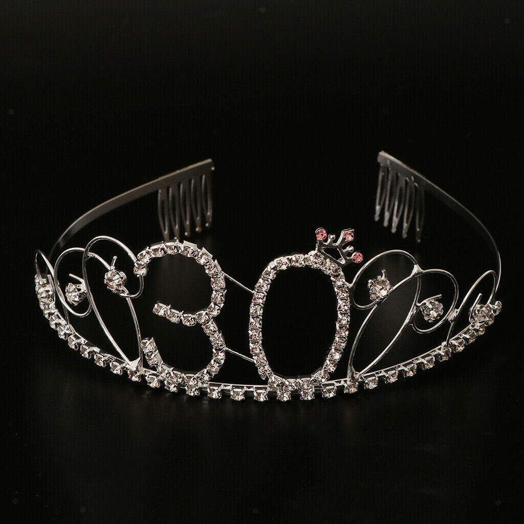 30th Anniversary Womens Tiara And Sash for 30th Celebrations
