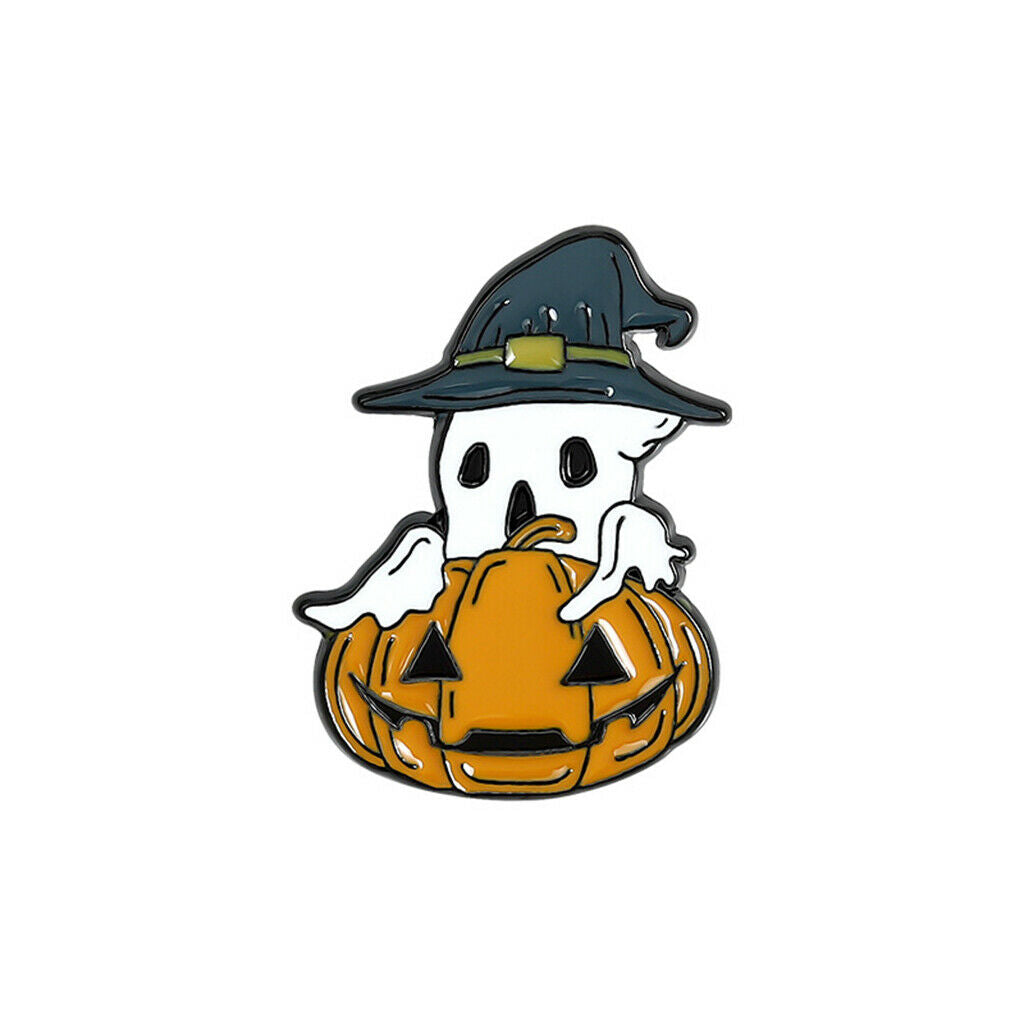 5Pcs Halloween Brooch Pins Set for Schoolbag Jackets Costumes Decor Crafts