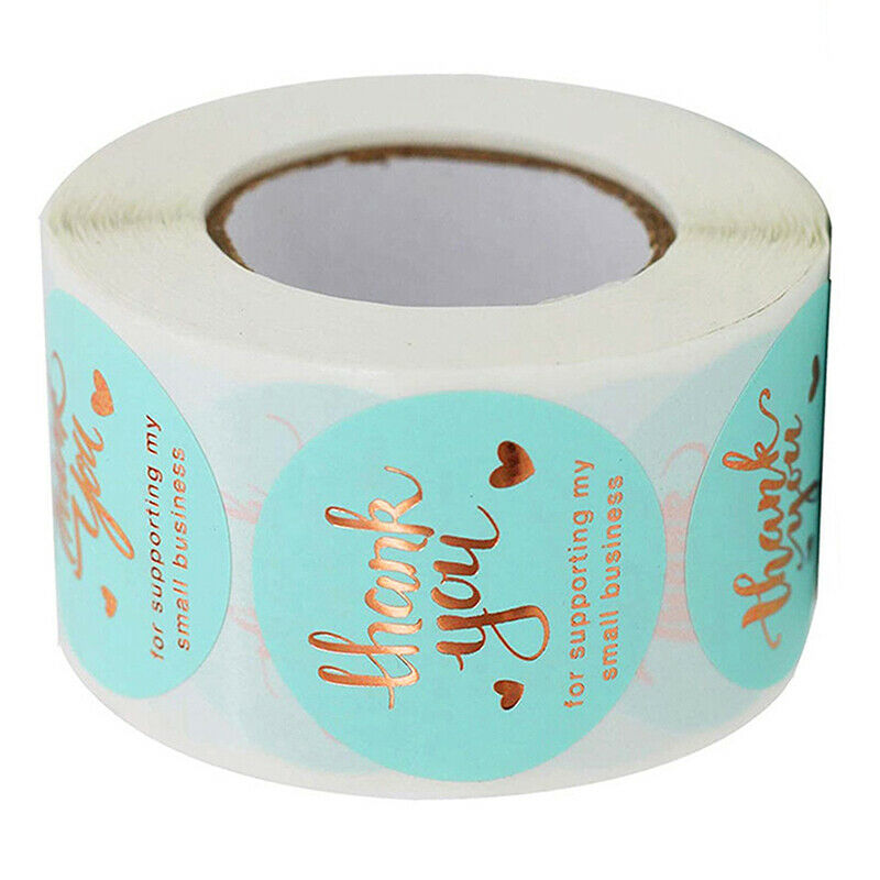 500 Pcs/roll 25mm Round Thank You Stickers DIY Handmade Seal Labels Stick.l8