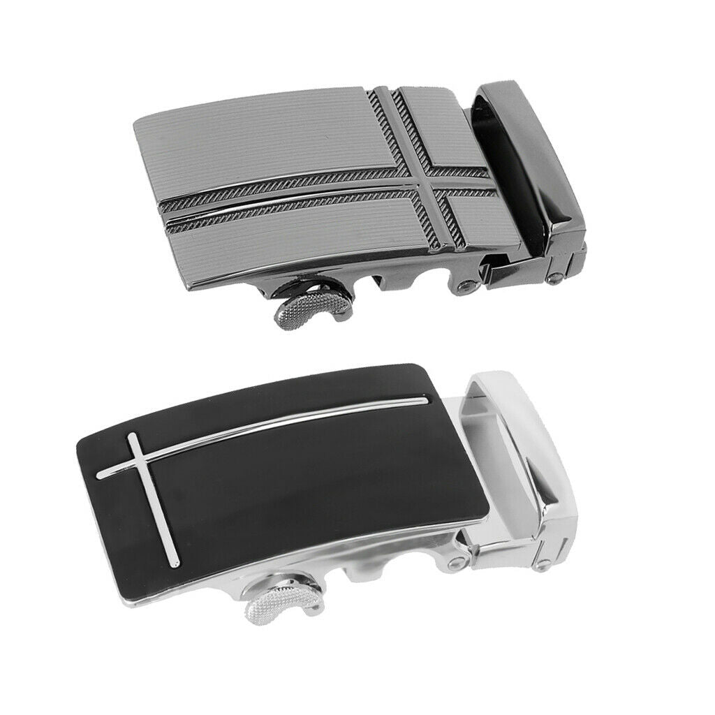 Automatic 2-piece Ratchet Buckle For Men's Leather