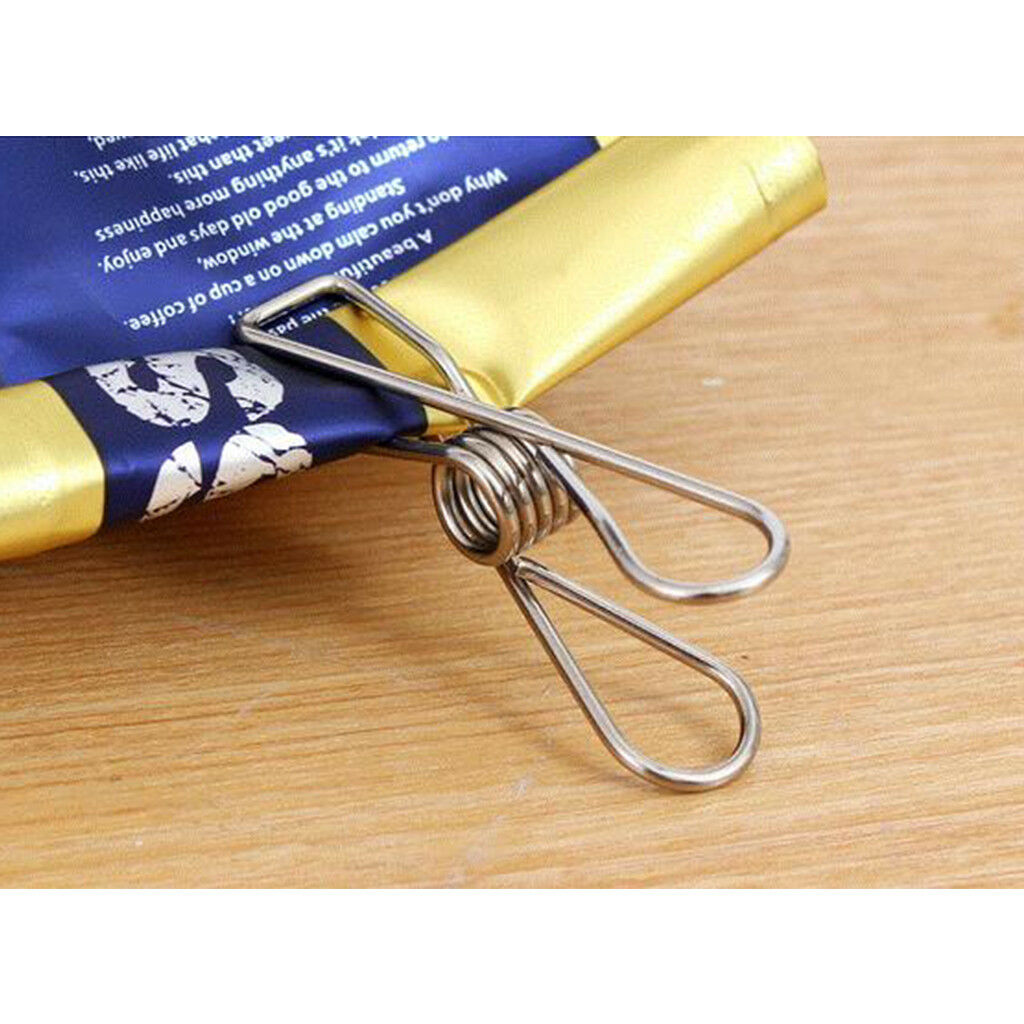 20pcs Stainless Steel Wire Pegs Utility Clips Photo Paper Organize Clips