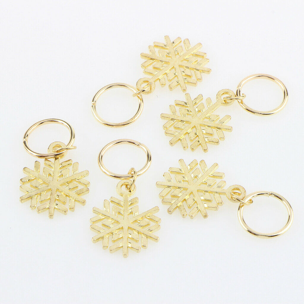 84 Pack 6 Styles Shell Dreadlock Beads Loops Clips DIY Hair Braid Rings