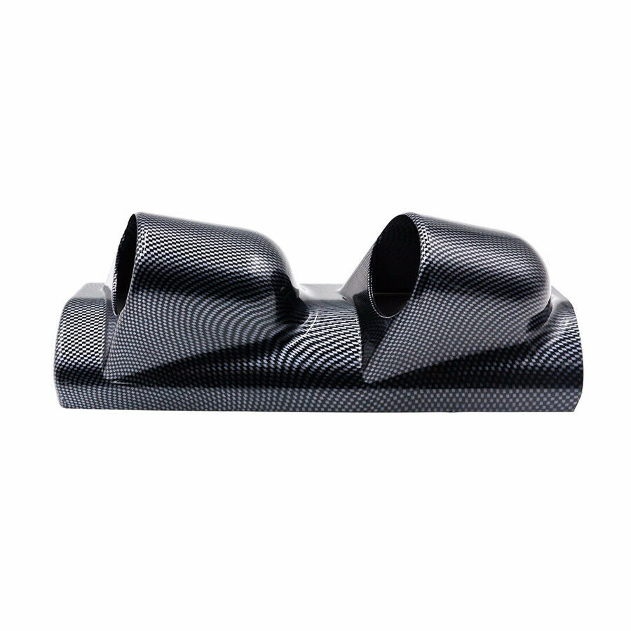 Car Meter 2"(52mm) Carbon Fiber A Pillar Pod Dual Holes Gauge Holder Pod - Left