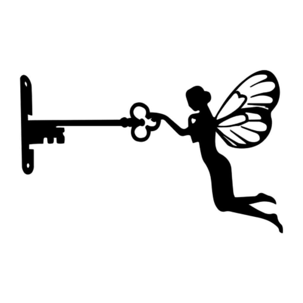 Outdoor Garden Decor Metal Fairy Silhouette Statue for Home Decor Tree Wall