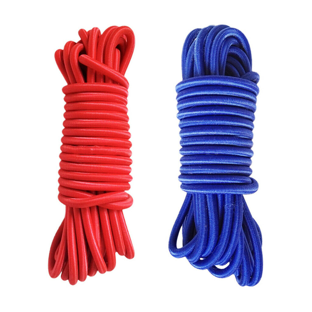 2pcs Bungee Cord Elastic Shock Cord Rope for Bungee Straps, Hammocks, Tie Downs,
