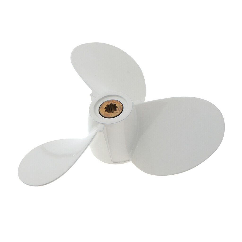 Marine Yacht Propeller 4-5-6HP White Finish for Yamaha 7 1/2 x 8-BY Durable