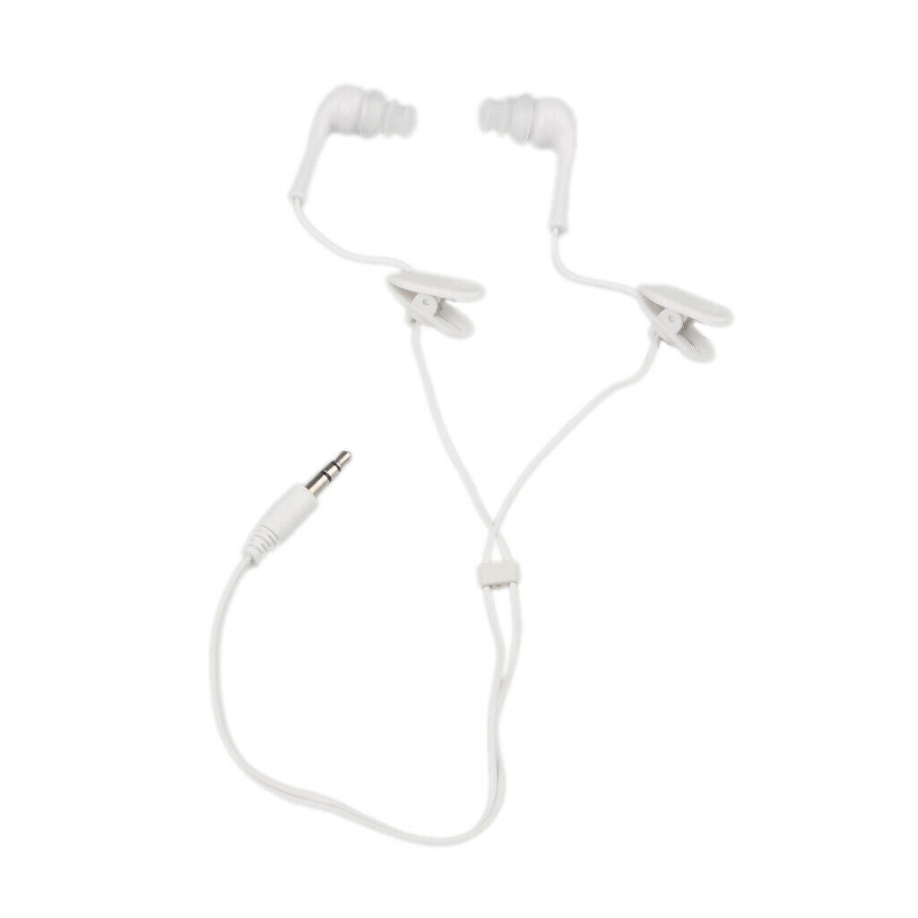 2Pieces 3.5mm Sport Underwater Audio Waterproof Earphone Headphones for iPod