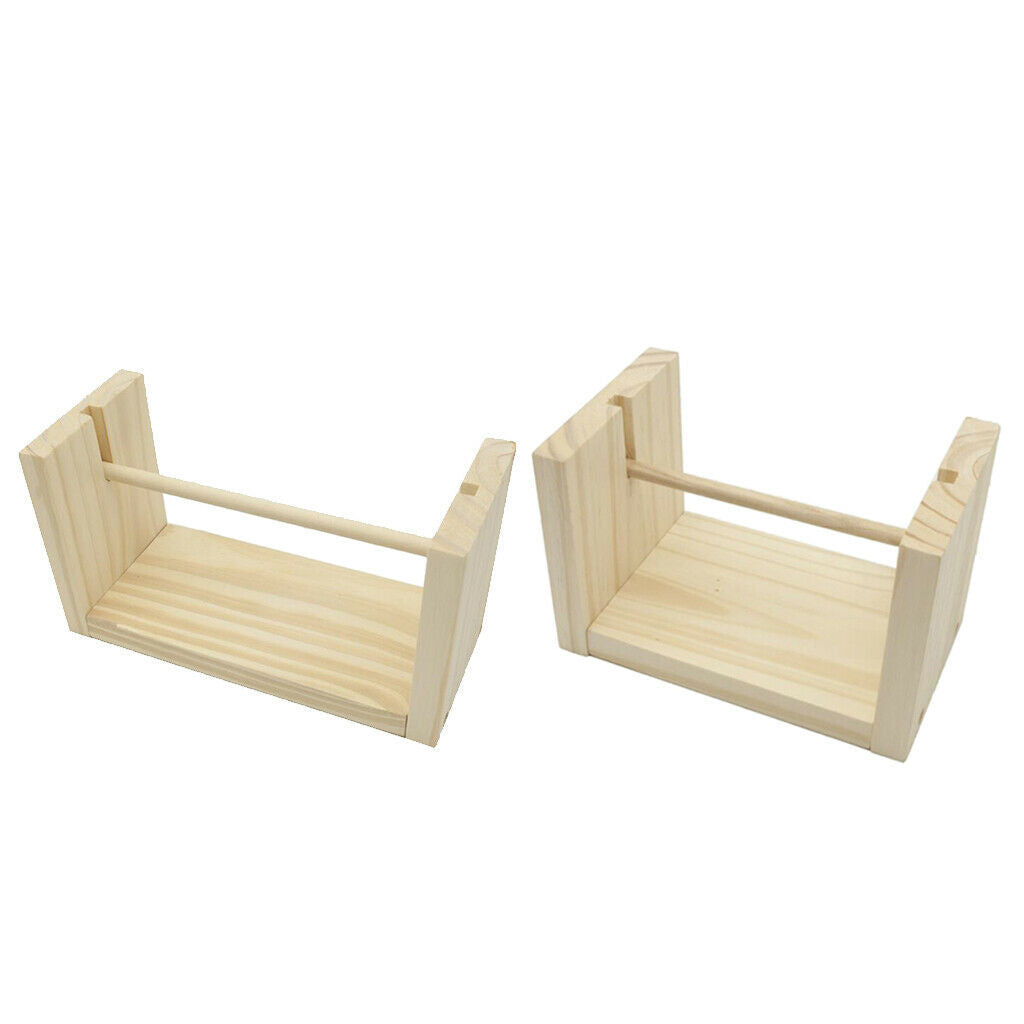 Wooden Bobbins Thread Spools Rack Sewing Storage DIY Crafts String S