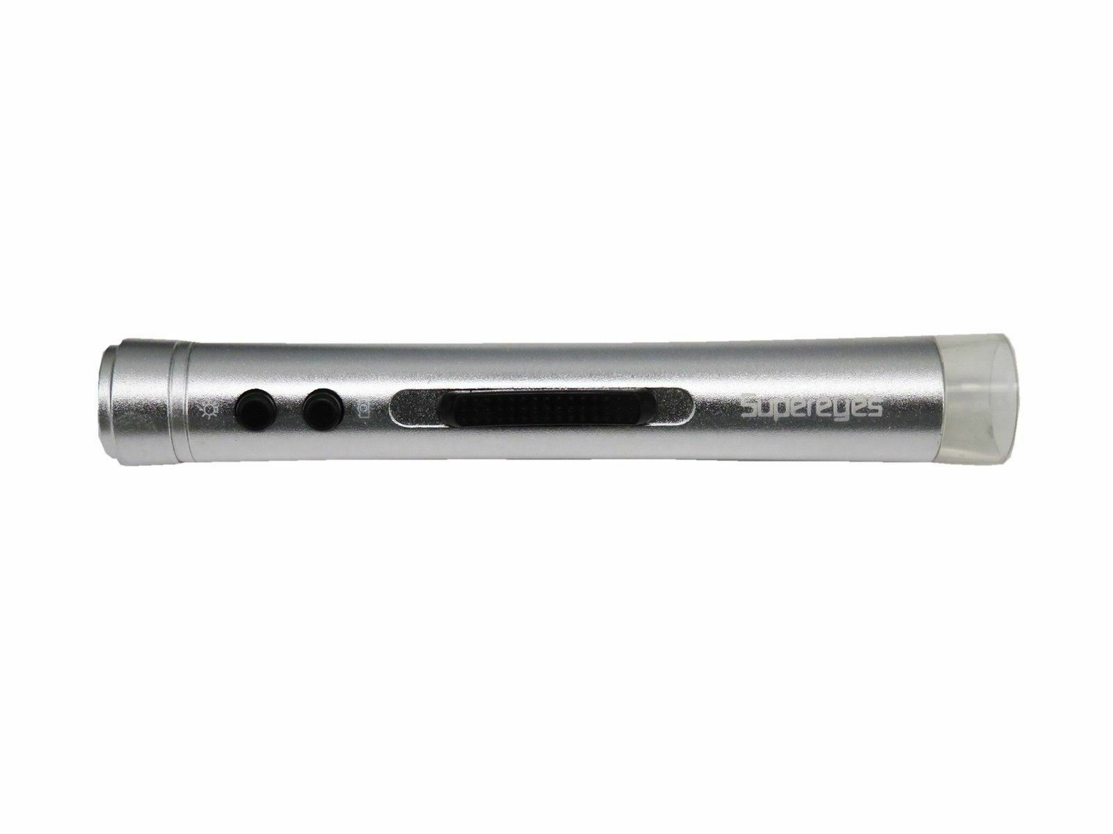 USB Mini Microscope Supereyes 1/10-300X Magnification LED Adjust Button