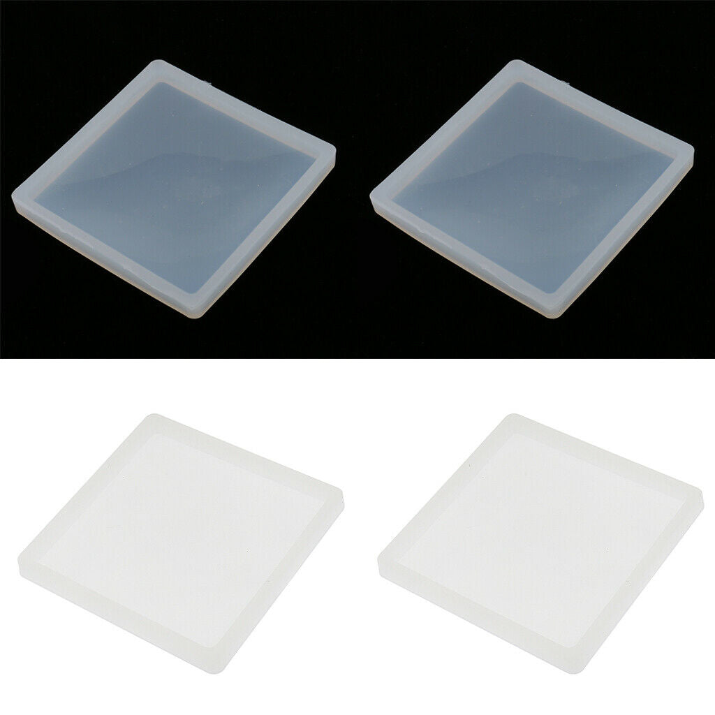 4 pieces square shape jewelry silicone mold ornament
