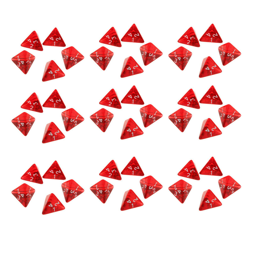 Pack of 45 Red Polyhedral Dice 20mm / 0.79 ''  DND RPG MTG Table Games Dice