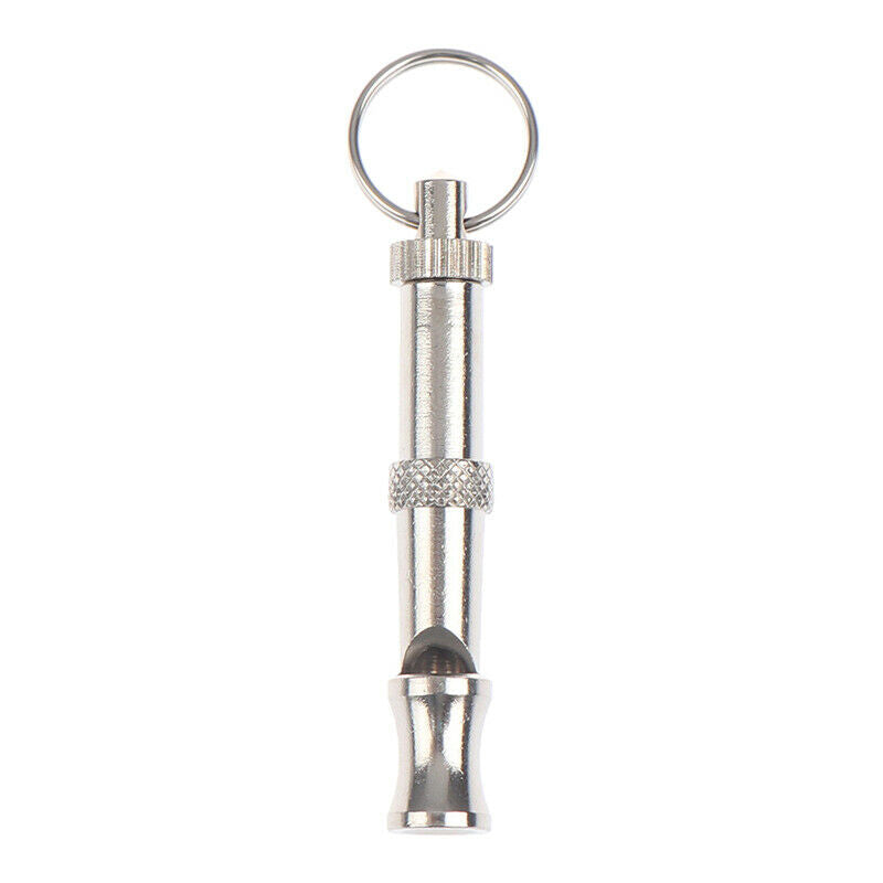 2 PCS SET  Pet Dog Training Whistle Dog Supplies SilverJ..l8