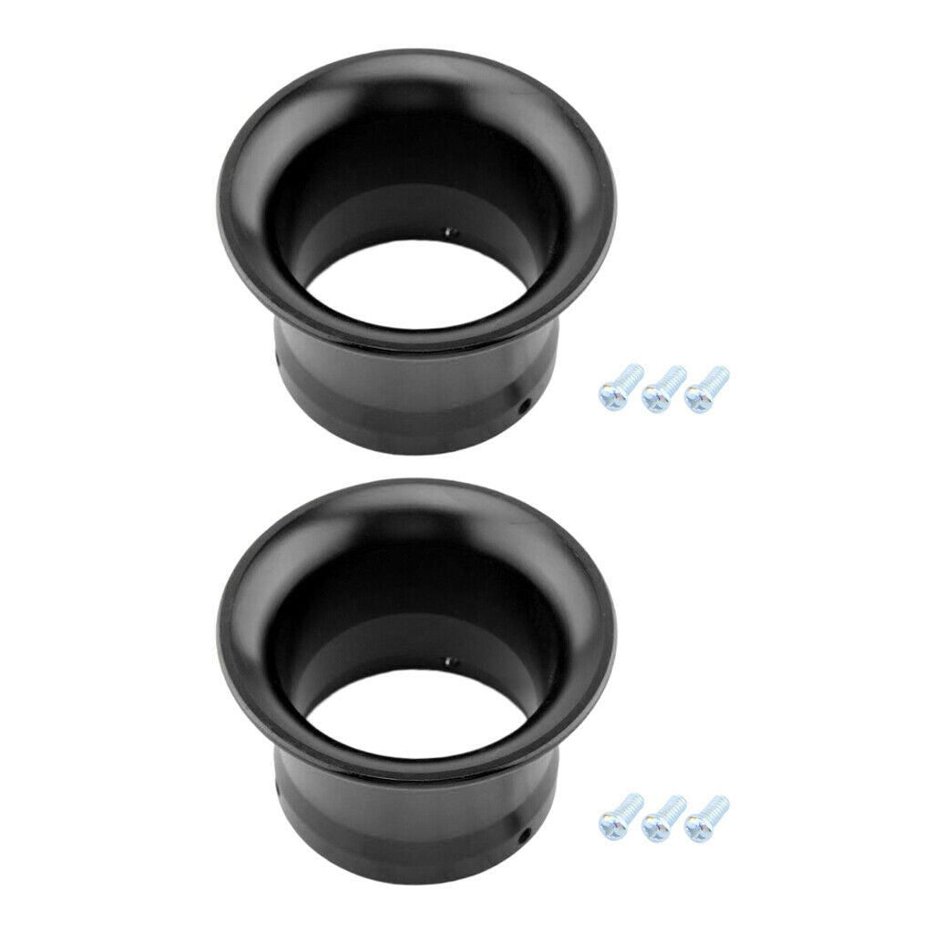 2Pcs 2" Air Intake Horn Velocity Stack Adapter for PWK24 PWK26 PWK28 PWK30